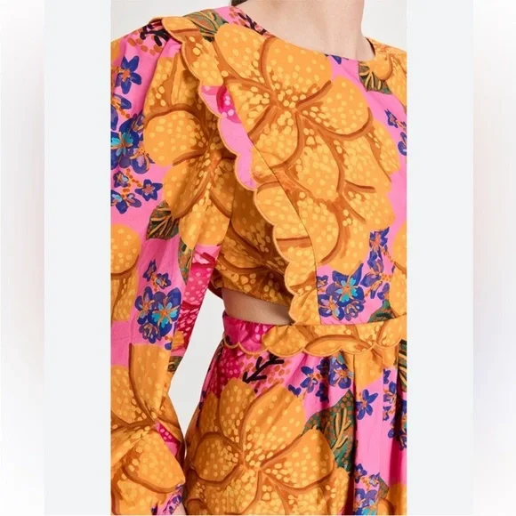 FARM Rio Flowers Garden Midi Dress - Picture 4 of 9